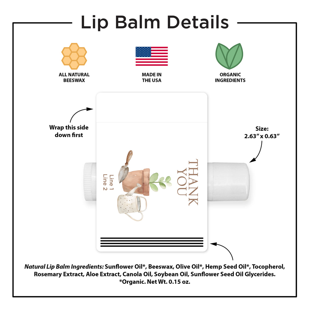 Little Sprout Birthday, Our Little Sprout is Turning One, Birthday Lip Balm