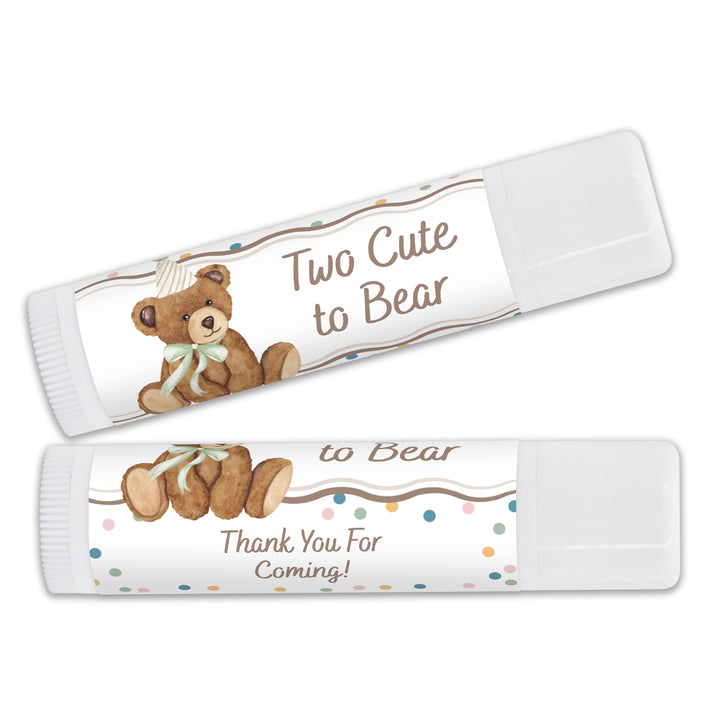 Teddy Bear Birthday, Beary First Birthday, Birthday Lip Balm
