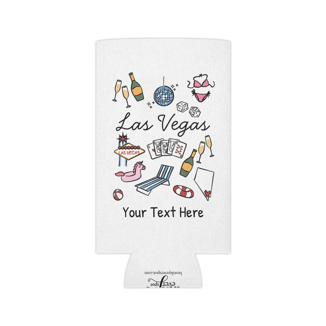 Las Vegas Can Cooler — Personalized Bachelorette Party Can Cooler