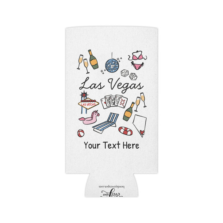 Las Vegas Can Cooler — Personalized Bachelorette Party Can Cooler