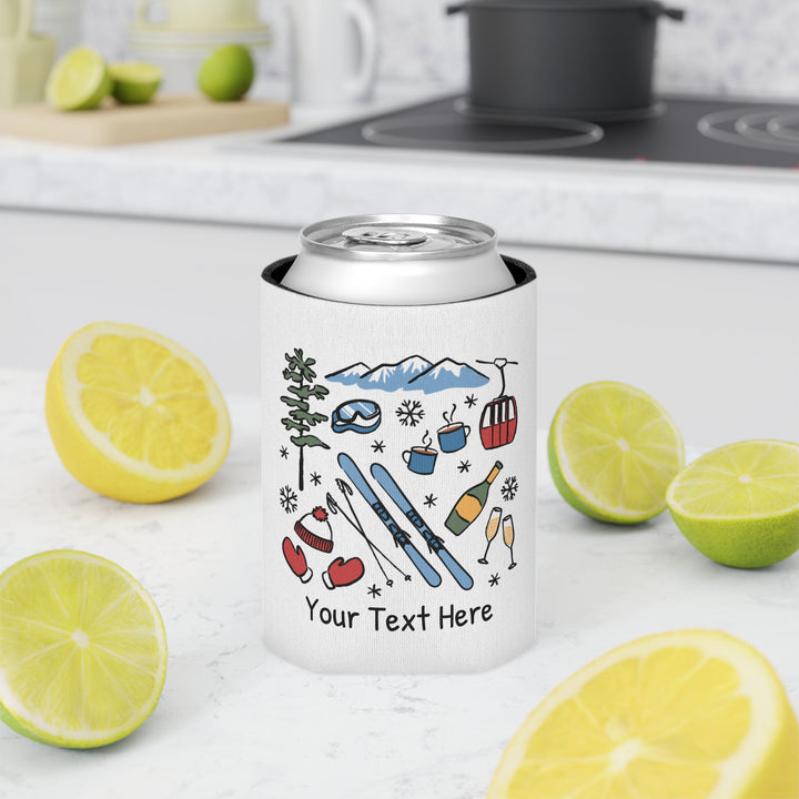 Ski Can Cooler — Personalized Bachelorette Party Can Cooler
