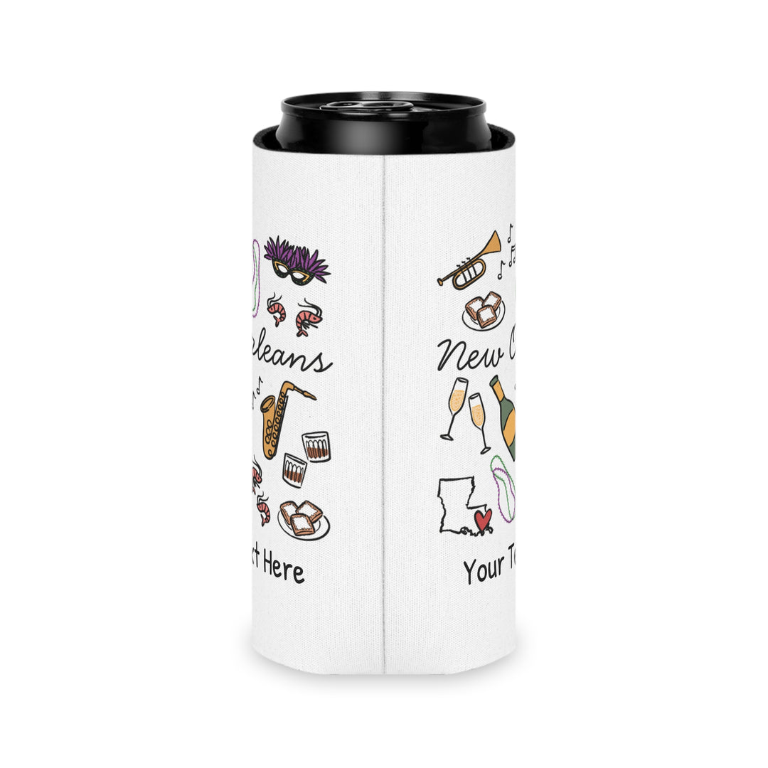 New Orleans Can Cooler — Personalized Bachelorette Party Can Cooler