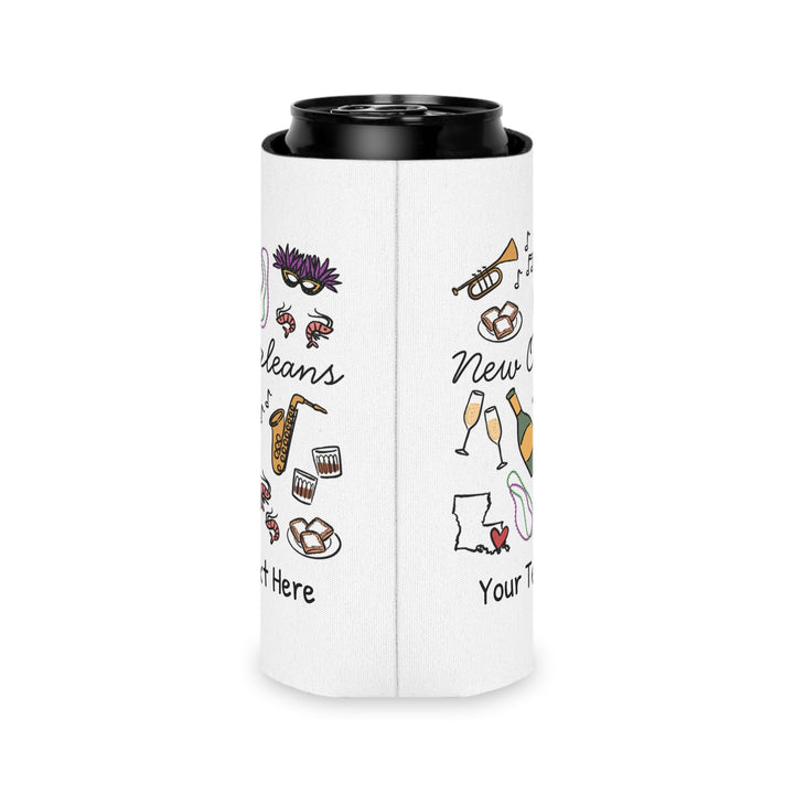 New Orleans Can Cooler — Personalized Bachelorette Party Can Cooler