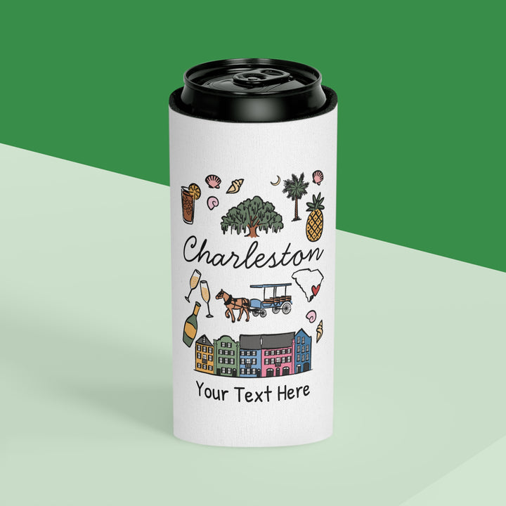Charleston Can Cooler — Personalized Bachelorette Party Can Cooler