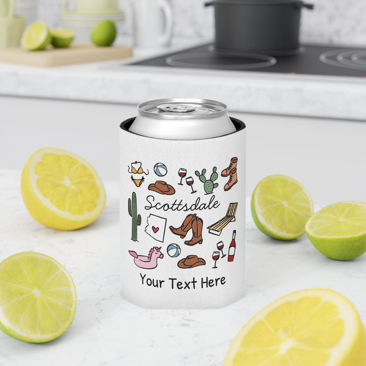 Scottsdale Can Cooler — Personalized Bachelorette Party Can Cooler