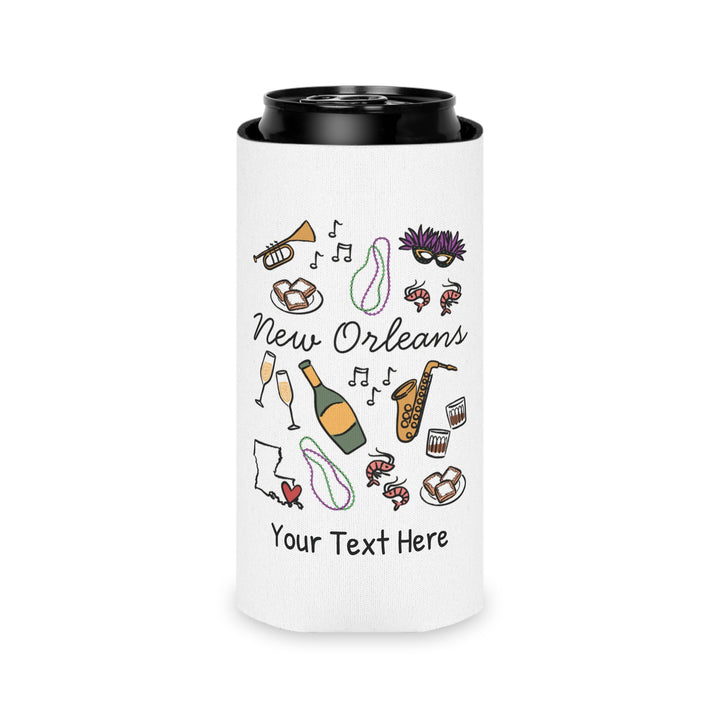 New Orleans Can Cooler — Personalized Bachelorette Party Can Cooler