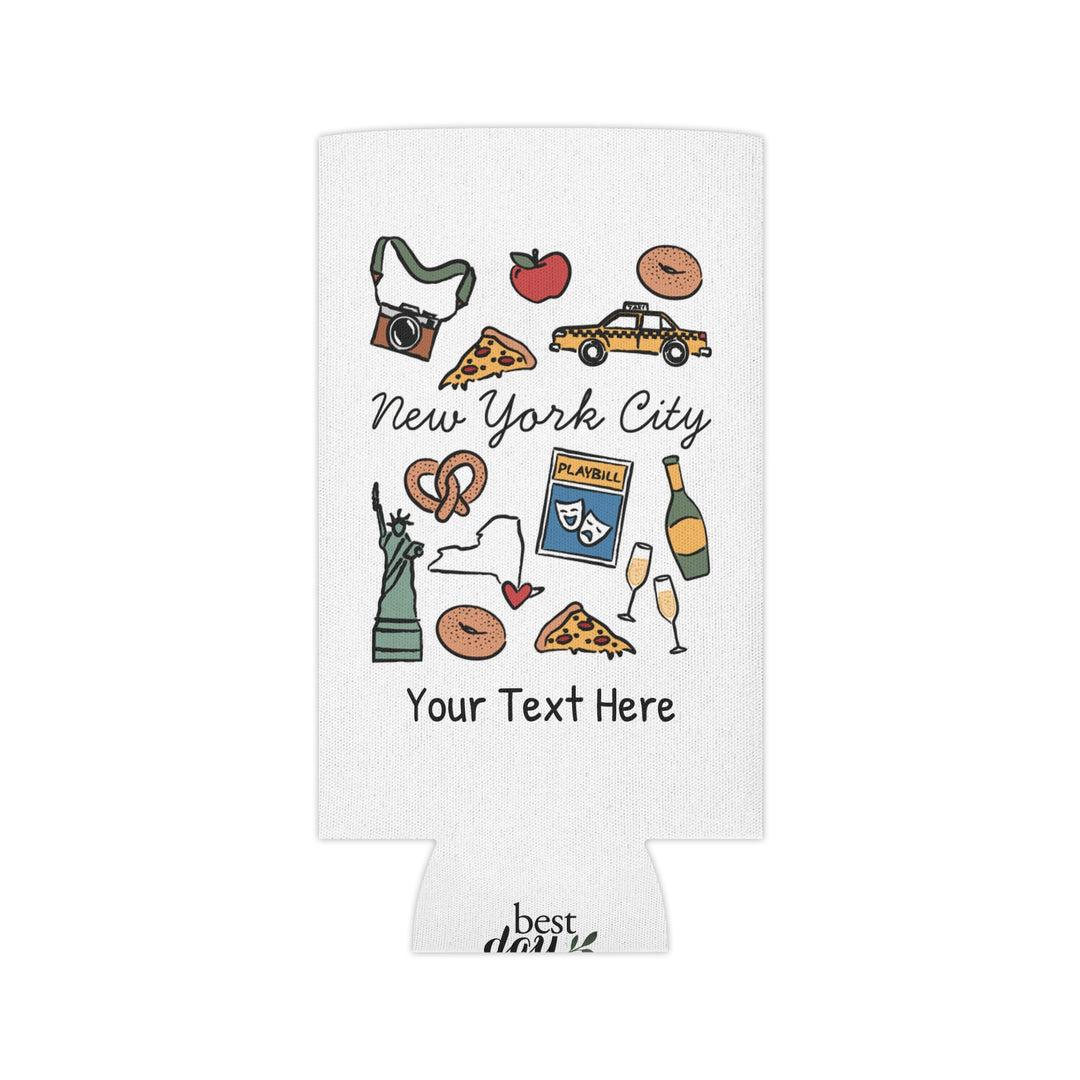 New York City Can Cooler — Personalized Bachelorette Party Can Cooler