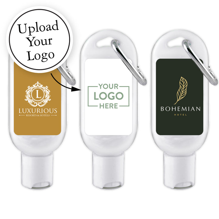 Custom Sunscreen with Carabiner, Custom Sunscreen, Personalized Sunscreen, Promotional Sunscreen Favors, Custom Party Favors