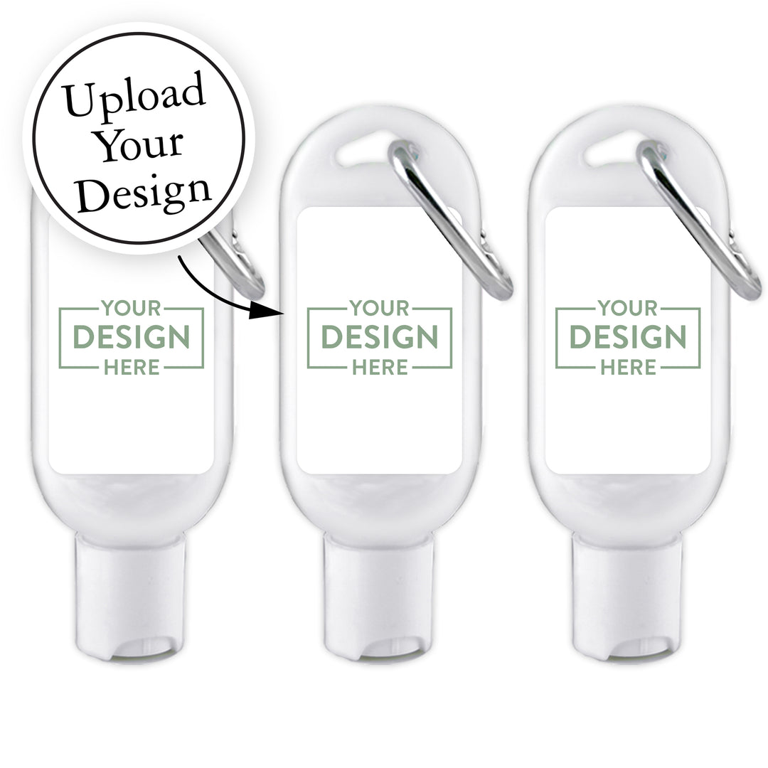 Custom Sunscreen with Carabiner, Custom Sunscreen, Personalized Sunscreen, Wedding Sunscreen Favors, Custom Party Favors (SPF 30)