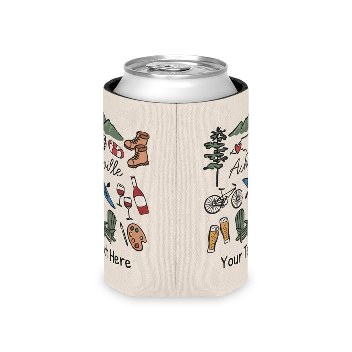 Asheville Can Cooler — Personalized Bachelorette Party Can Cooler