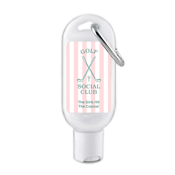 Last Swing Before the Ring, Golf Stripe Carabiner Sunscreen