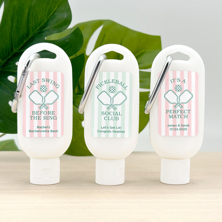 A Perfect Match, Pickleball Stripe Carabiner Sunscreen