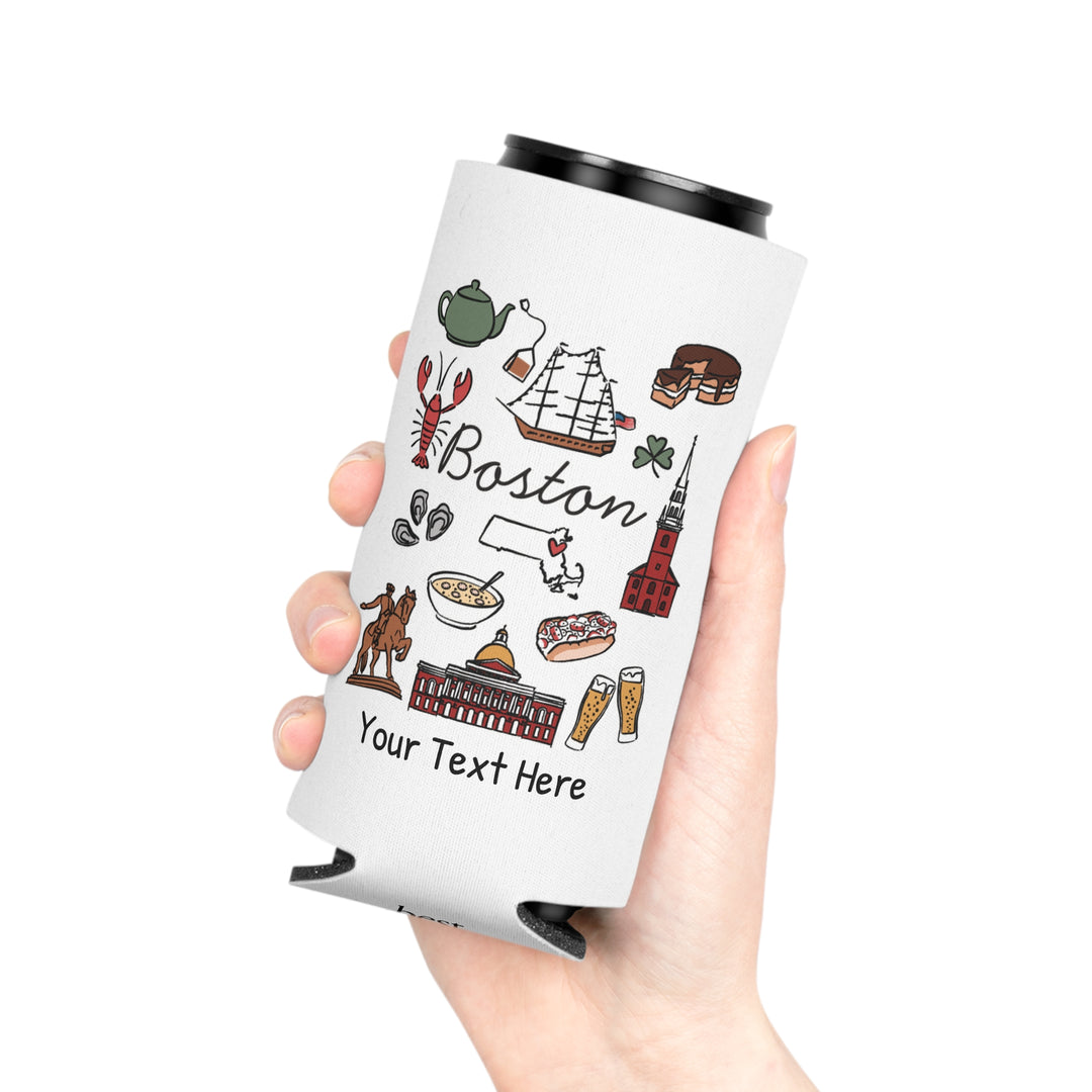 Boston Can Cooler — Personalized Bachelorette Party Can Cooler