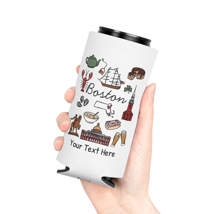 Boston Can Cooler — Personalized Bachelorette Party Can Cooler