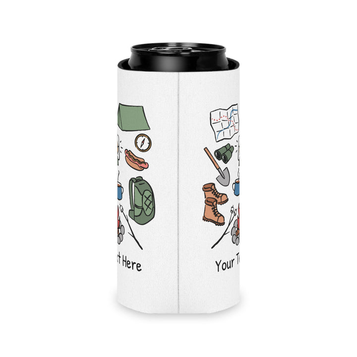 Camping Can Cooler — Personalized Bachelorette Party Can Cooler