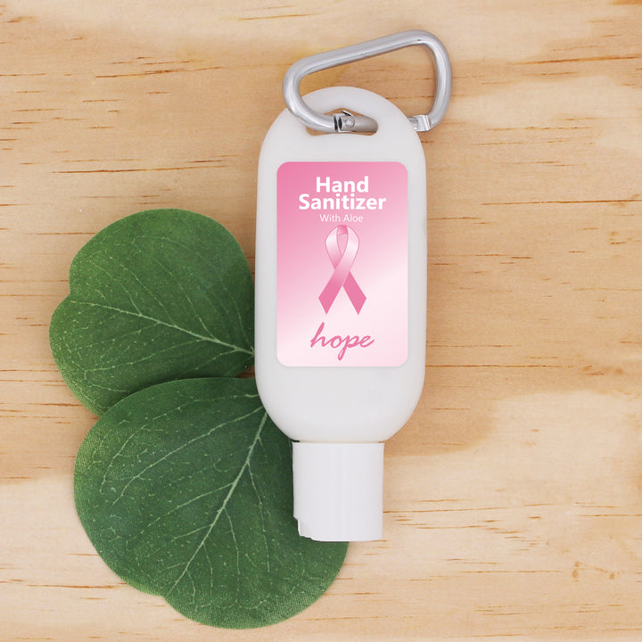 Breast Cancer Awareness Bulk Items, Hand Sanitizer with Carabiner
