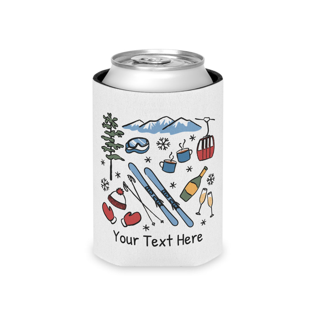 Ski Can Cooler — Personalized Bachelorette Party Can Cooler