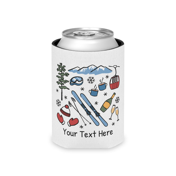 Ski Can Cooler — Personalized Bachelorette Party Can Cooler
