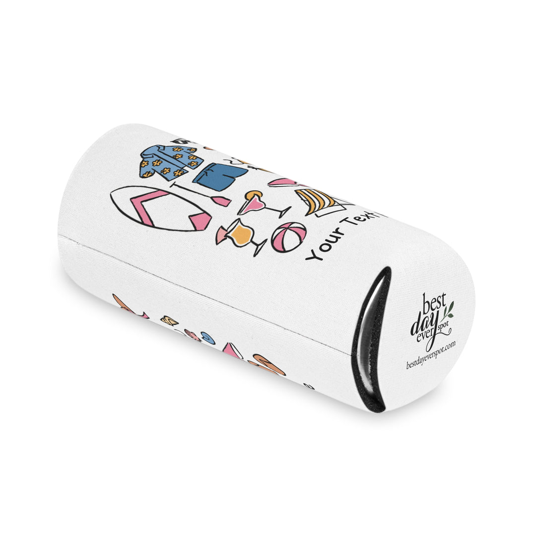Beach Can Cooler — Personalized Bachelorette Party Can Cooler