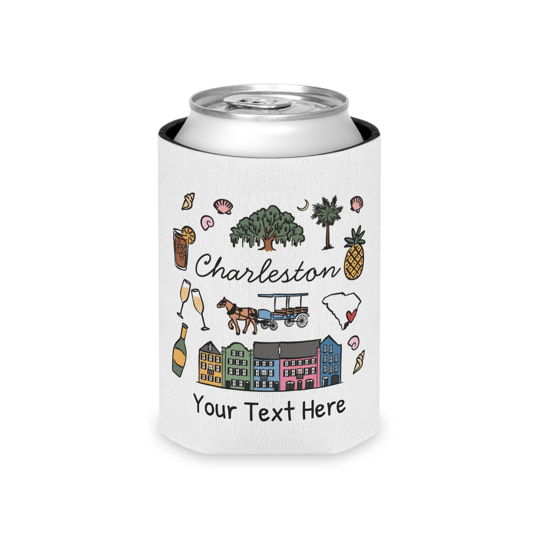 Charleston Can Cooler — Personalized Bachelorette Party Can Cooler