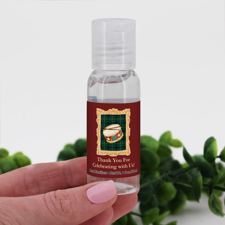 Traditional Christmas Favors, Custom Hand Sanitizers, Stocking Stuffers, Gold Frame Christmas Hand Sanitizer