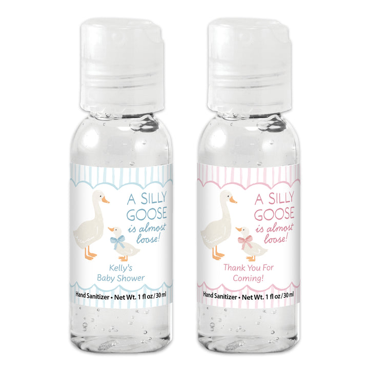 Baby Shower Hand Sanitizer Favors, A Silly Goose is Almost Loose