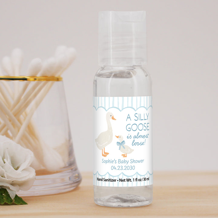 Baby Shower Hand Sanitizer Favors, A Silly Goose is Almost Loose