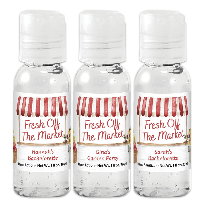 Fall Fresh Off the Market, Bridal Shower Favors, Hand Sanitizer 1 oz Gel
