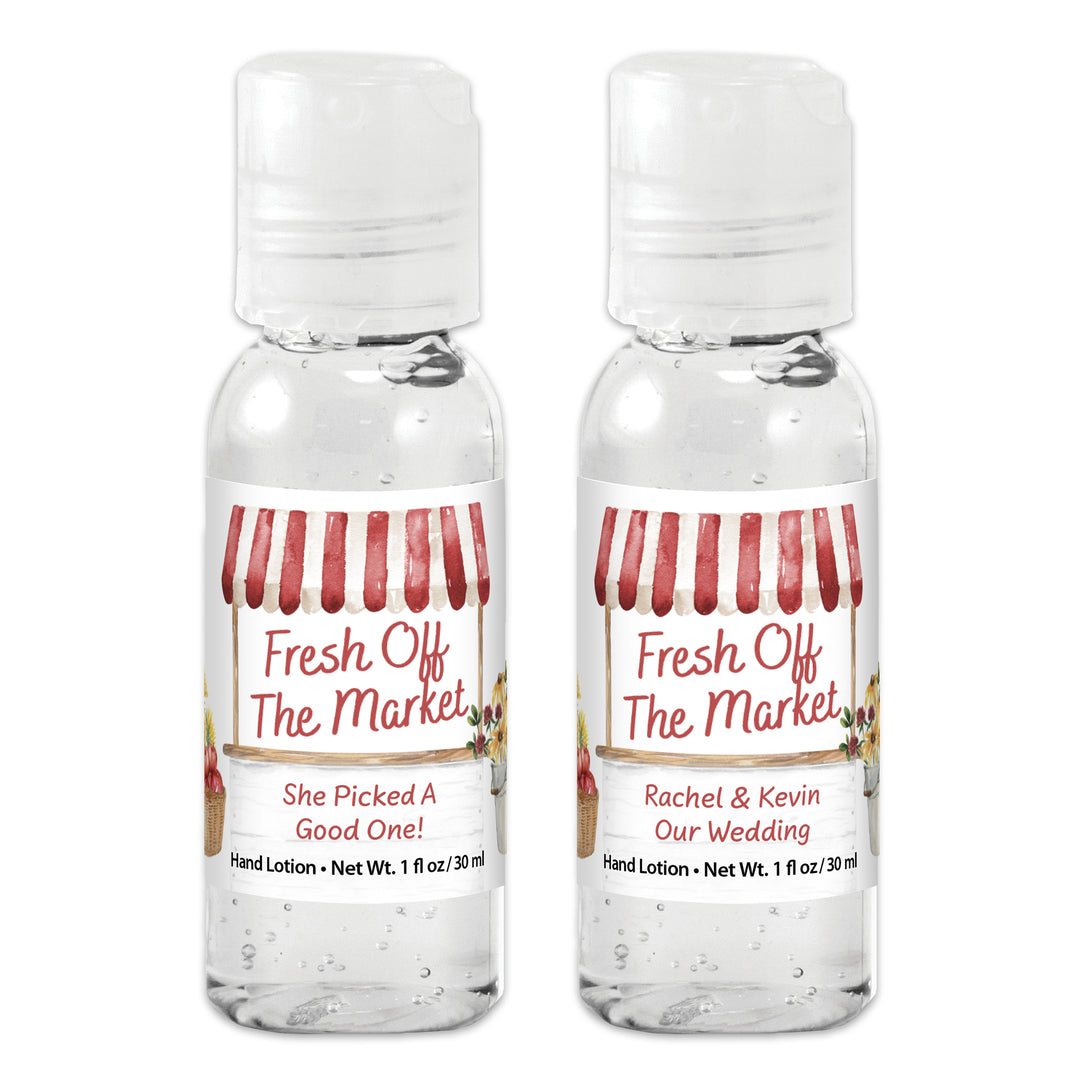 Fall Fresh Off the Market, Bridal Shower Favors, Hand Sanitizer 1 oz Gel