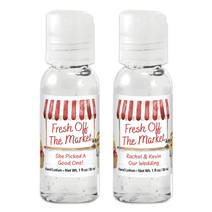 Fall Fresh Off the Market, Bridal Shower Favors, Hand Sanitizer 1 oz Gel