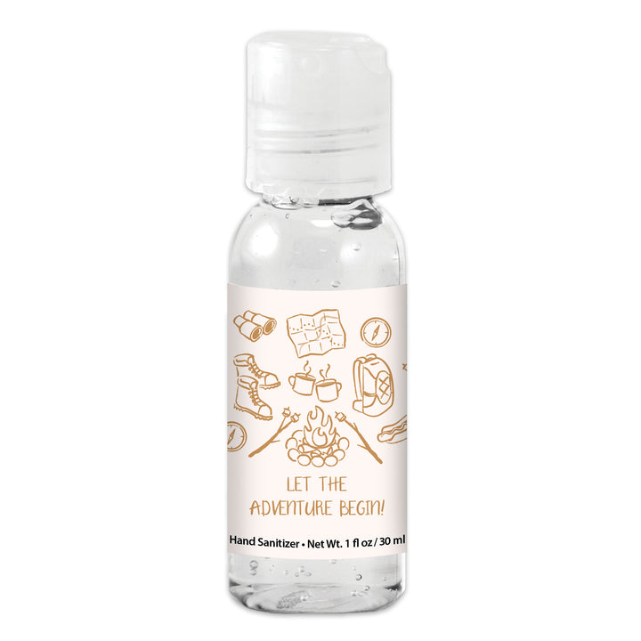 Custom Wedding Hand Sanitizers 1 oz Gel, Girls Trip, Camping Bachelorette Sanitizers