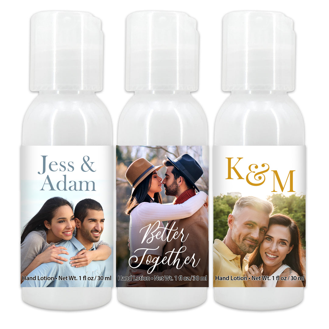 Wedding Hand Lotion, Custom Wedding Favor Hand Lotion