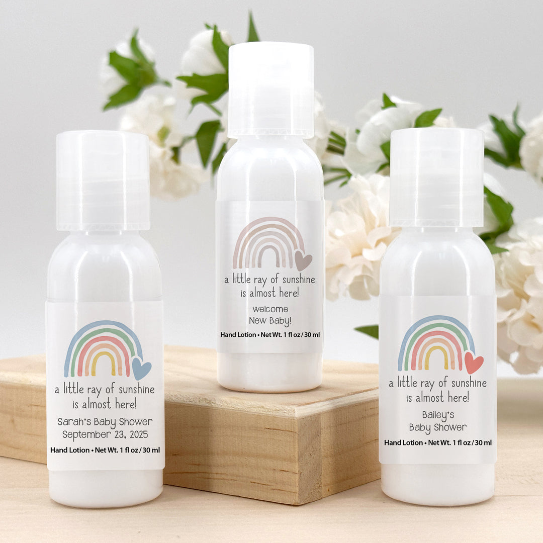 Baby Shower Favors for Guests in Bulk, Baby Shower Favors Hand Lotion, Rainbow Baby Shower