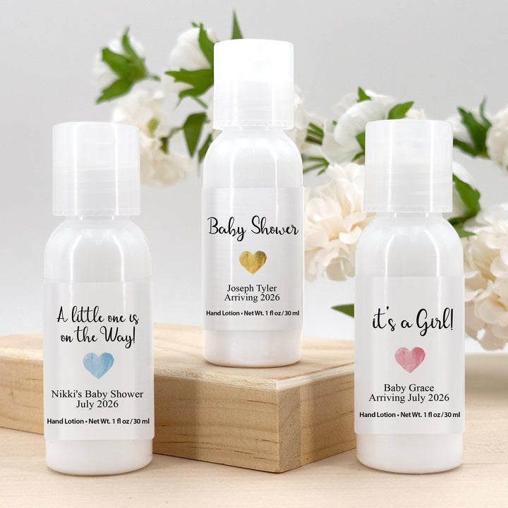 Baby Shower Favors for Guests in Bulk, Baby Shower Favors Hand Lotion, Classic Heart