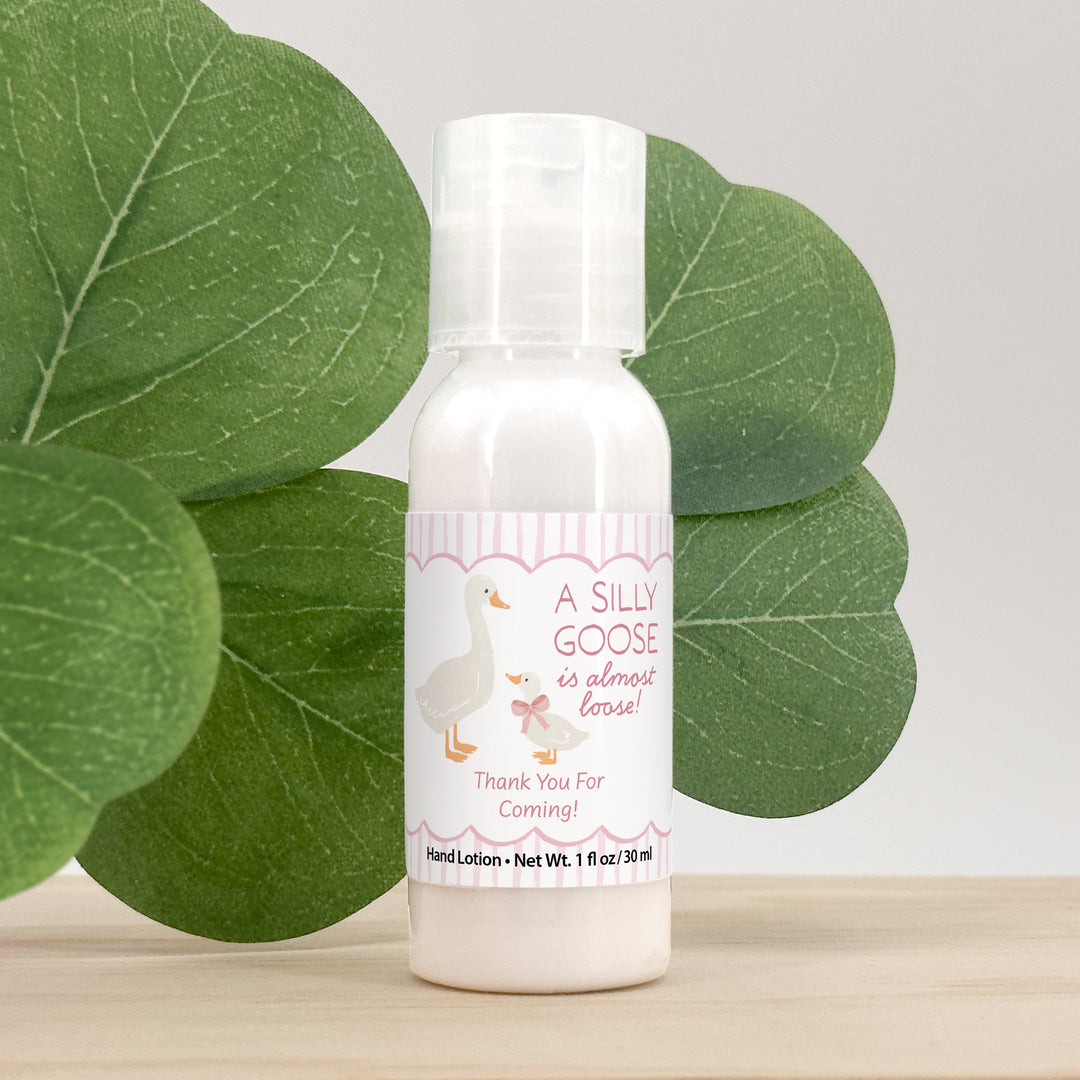 Baby Shower Favors for Guests in Bulk, Baby Shower Favors Hand Lotion, A Silly Goose is Almost Loose
