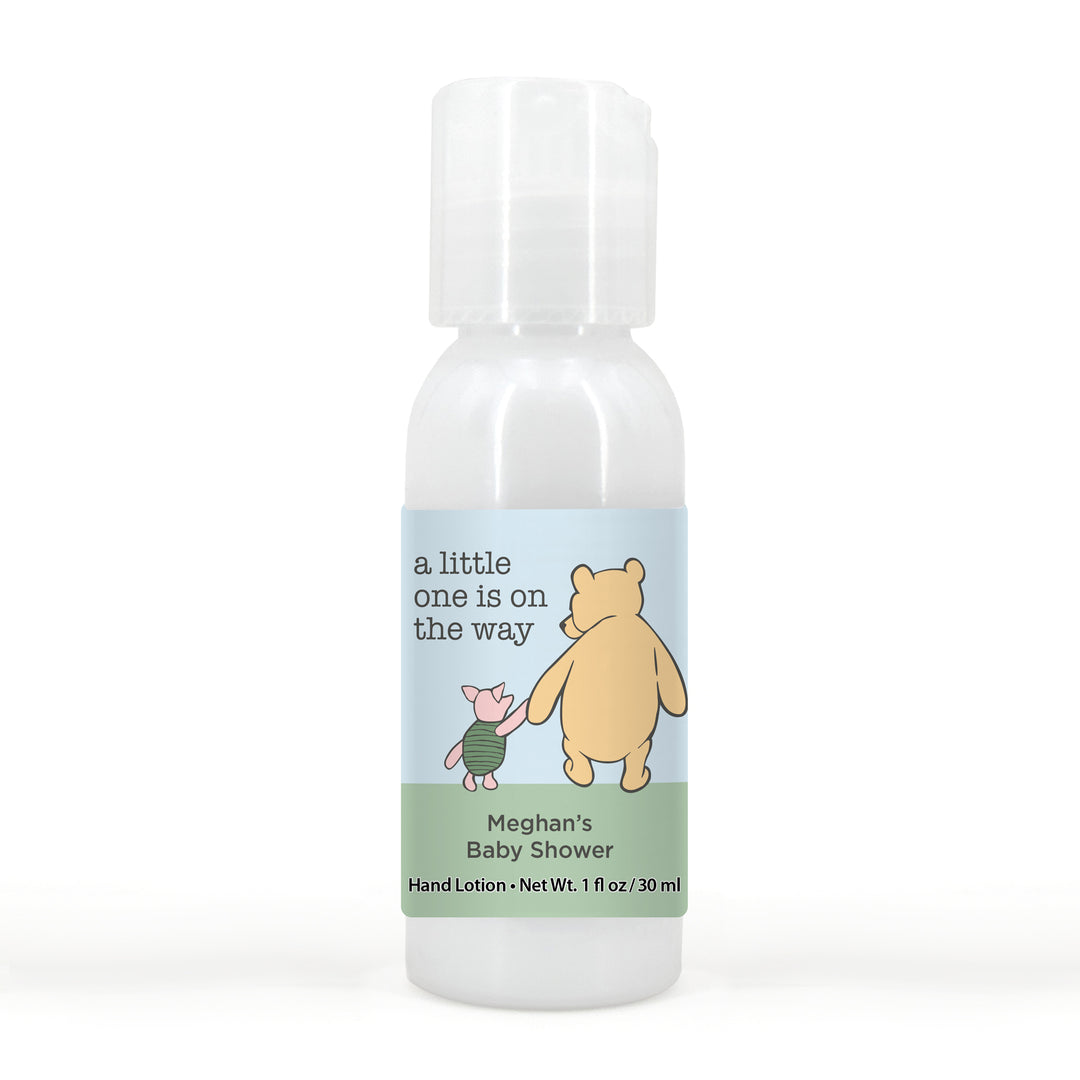 Baby Shower Favors for Guests in Bulk, Baby Shower Favors Hand Lotion, Winnie the Pooh and Piglet Blue Skies