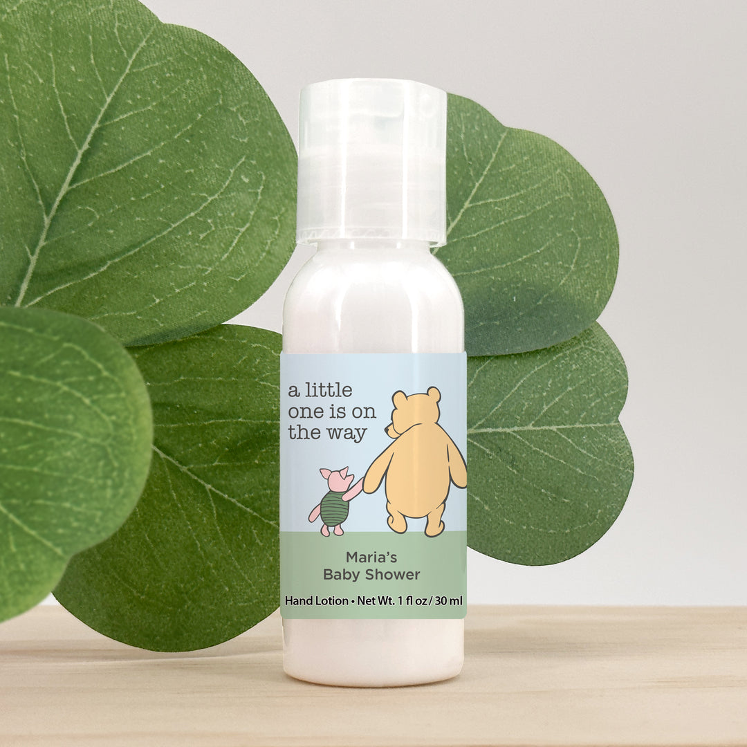 Baby Shower Favors for Guests in Bulk, Baby Shower Favors Hand Lotion, Winnie the Pooh and Piglet Blue Skies