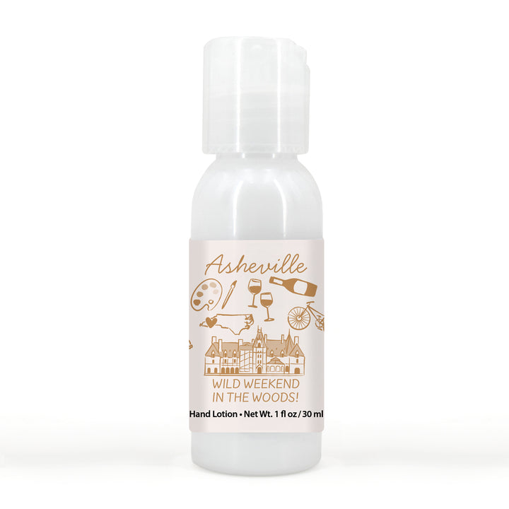 Custom Hand Lotion Wedding Favors, Girls Trip, Asheville Bachelorette Hand Lotion
