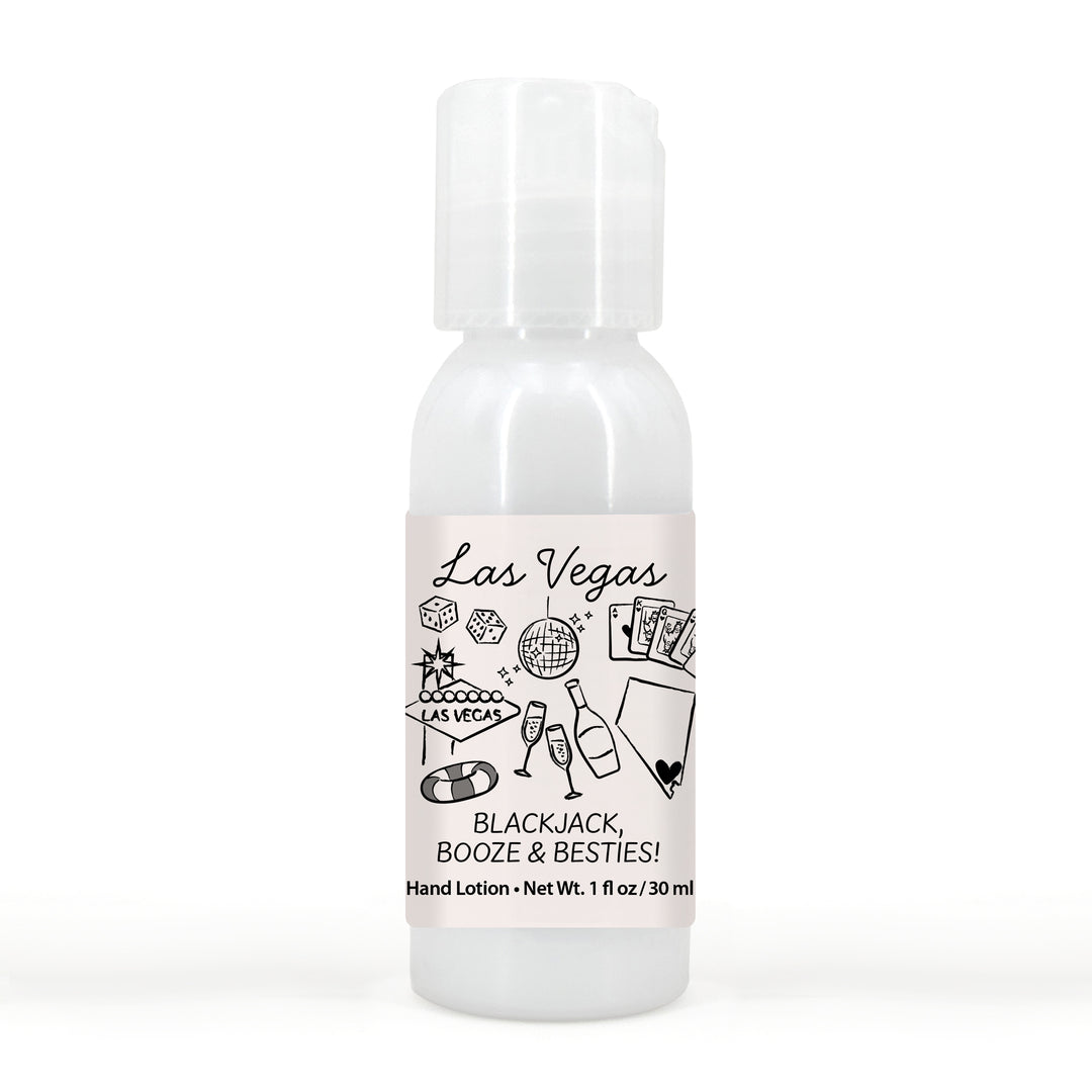 Custom Hand Lotion Wedding Favors, Girls Trip, Las Vegas Bachelorette Hand Lotion