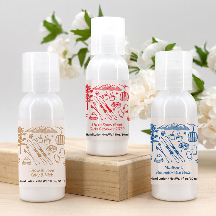 Hand Drawn Ski Sketch Pattern Hand Lotion