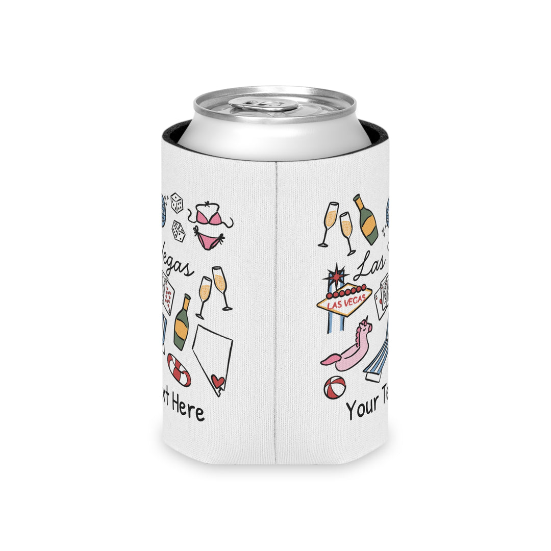 Las Vegas Can Cooler — Personalized Bachelorette Party Can Cooler