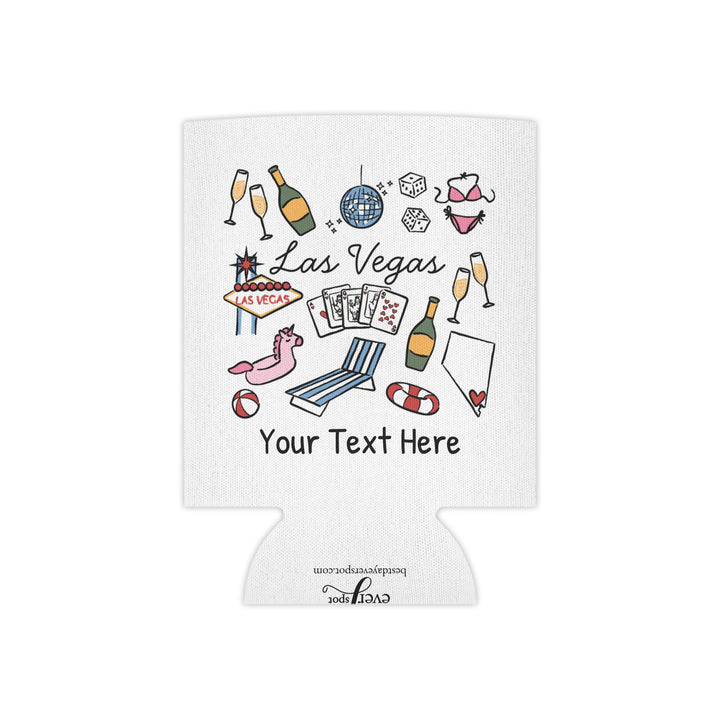 Las Vegas Can Cooler — Personalized Bachelorette Party Can Cooler
