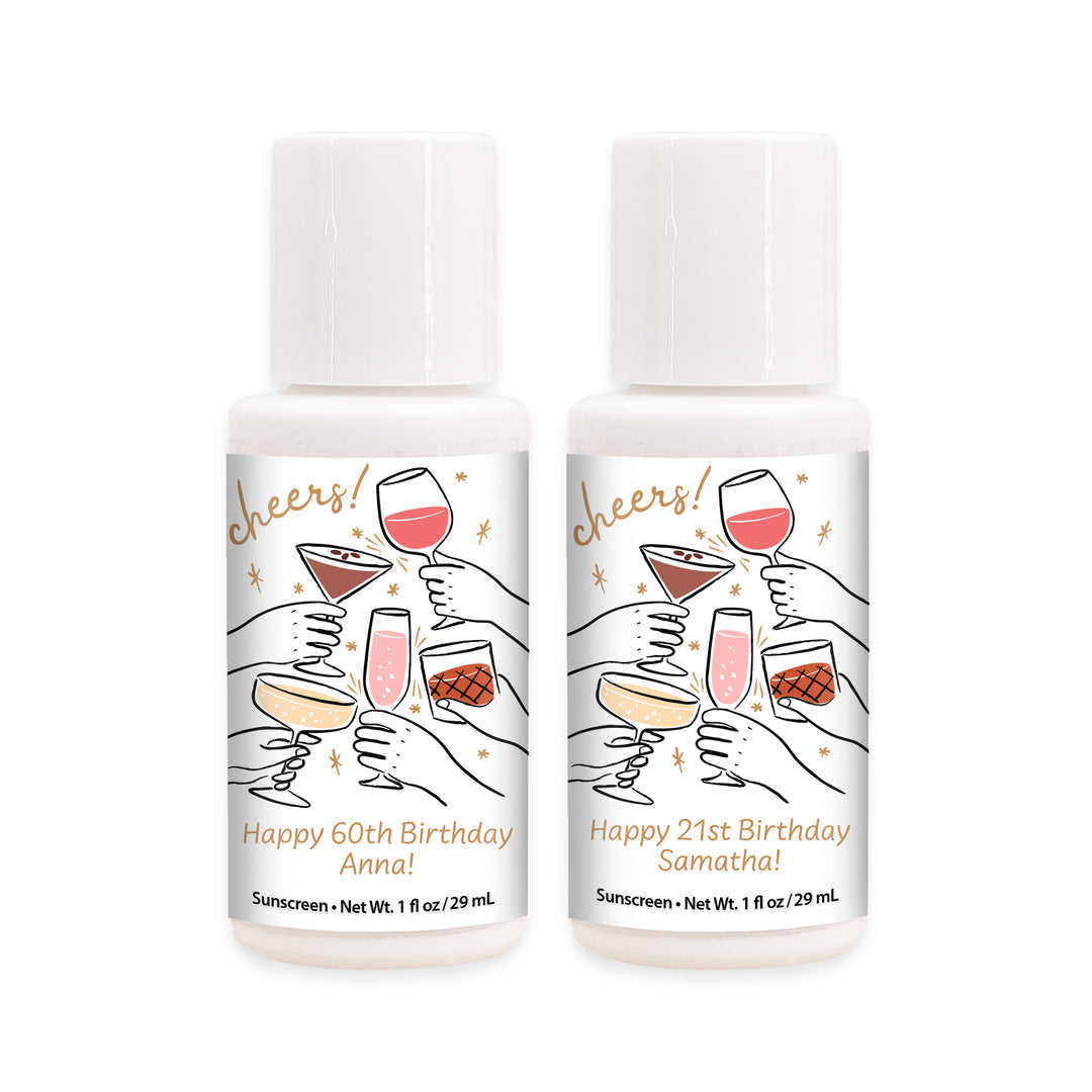 Cheers Cocktails Doodle, Sunscreen