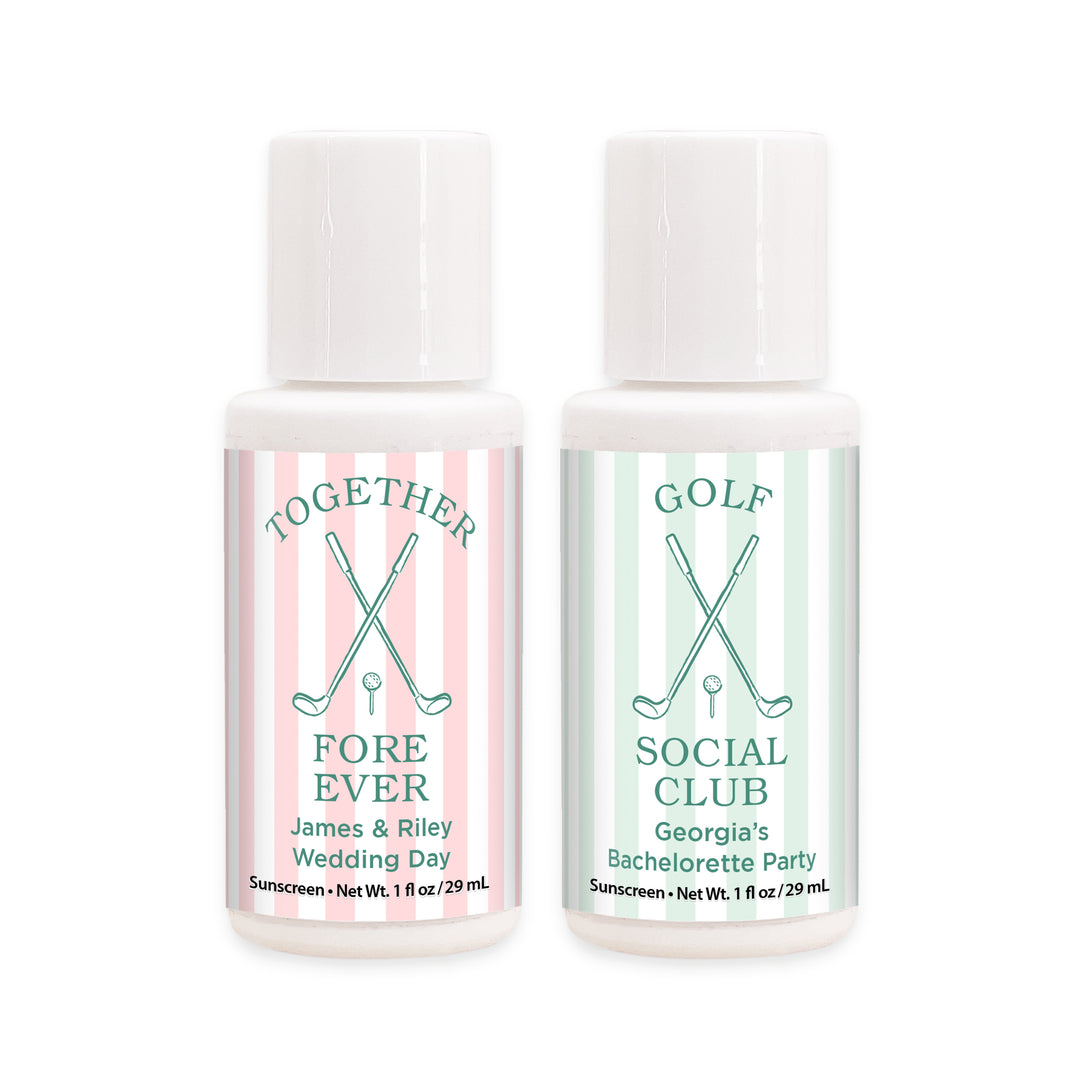 Last Swing Before The Ring, Golf Stripe Sunscreen