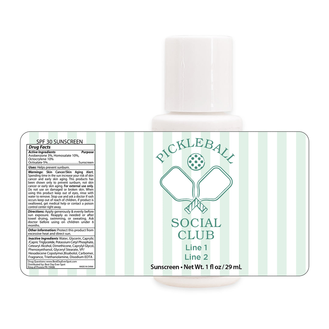 A Perfect Match, Pickleball Stripe Sunscreen