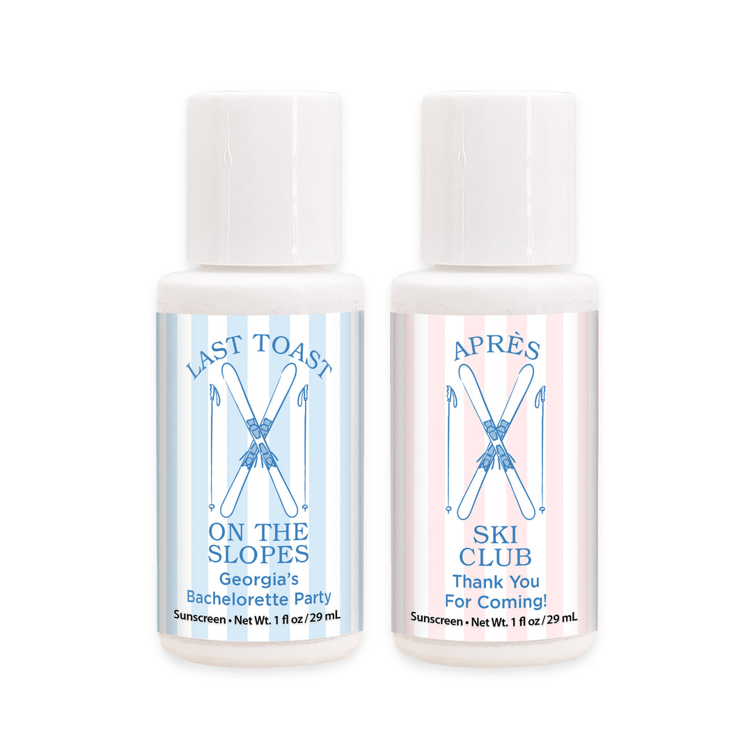 Last Toast on the Slopes, Ski Stripe Sunscreen