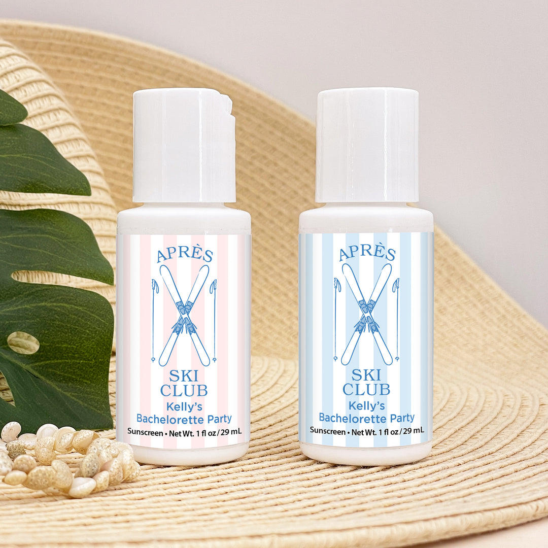 Last Toast on the Slopes, Ski Stripe Sunscreen