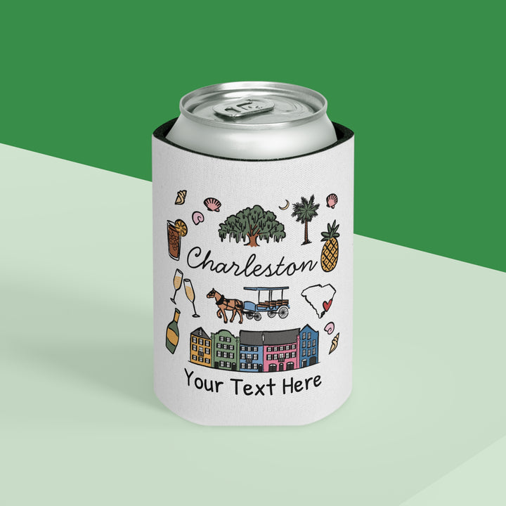 Charleston Can Cooler — Personalized Bachelorette Party Can Cooler