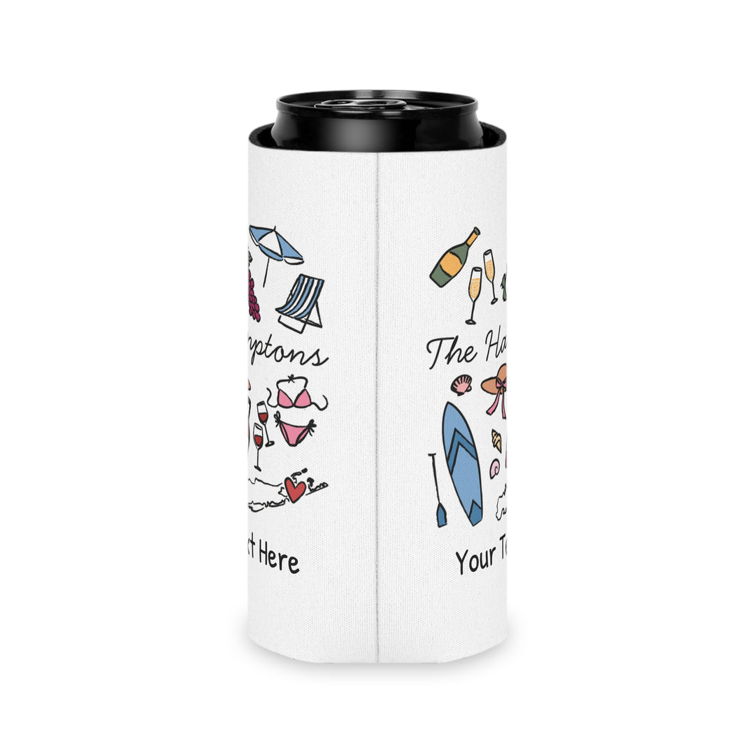 Hamptons Can Cooler — Personalized Bachelorette Party Can Cooler
