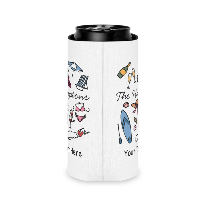 Hamptons Can Cooler — Personalized Bachelorette Party Can Cooler